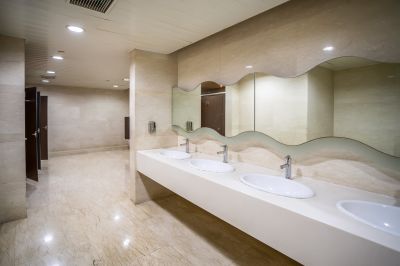 Modern Bathroom with LED Lighting